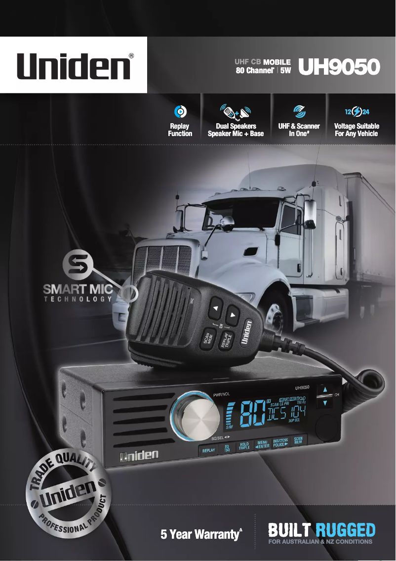 Page n°1 - Brochure Uniden UH9050