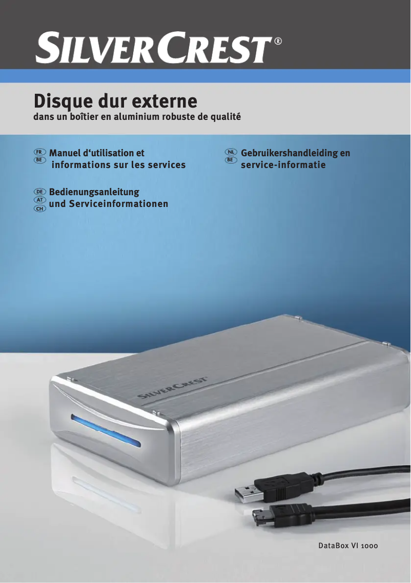Page 1 de la notice Manuel utilisateur SilverCrest DataBox VI 1000