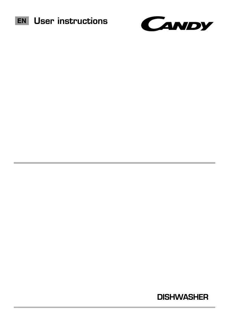 Page 1 de la notice Manuel utilisateur Candy CDP 1LS36XZ-19