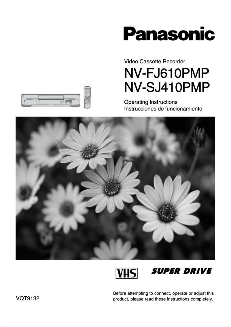 Image de la première page du manuel de l'appareil NV-SJ413