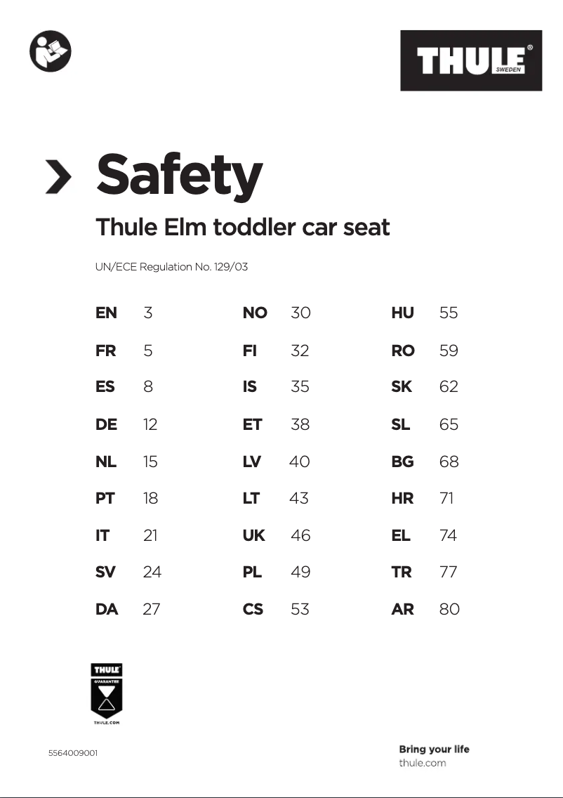 Image de la première page du manuel de l'appareil Elm