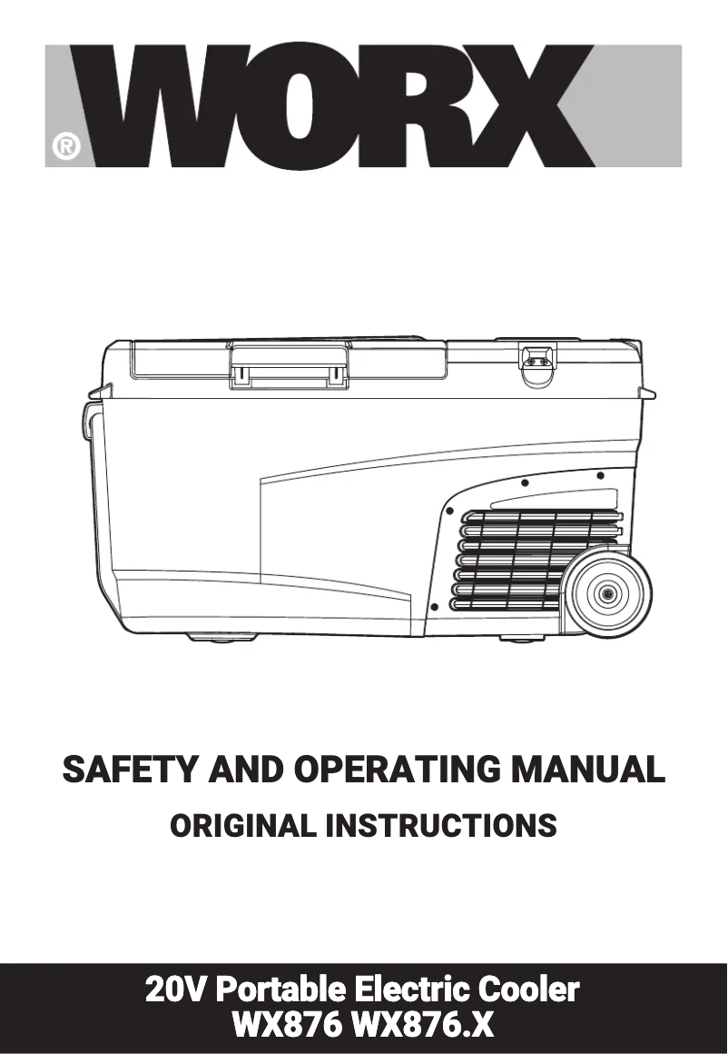 Página 1 del manual Manual de usuario Worx WX876