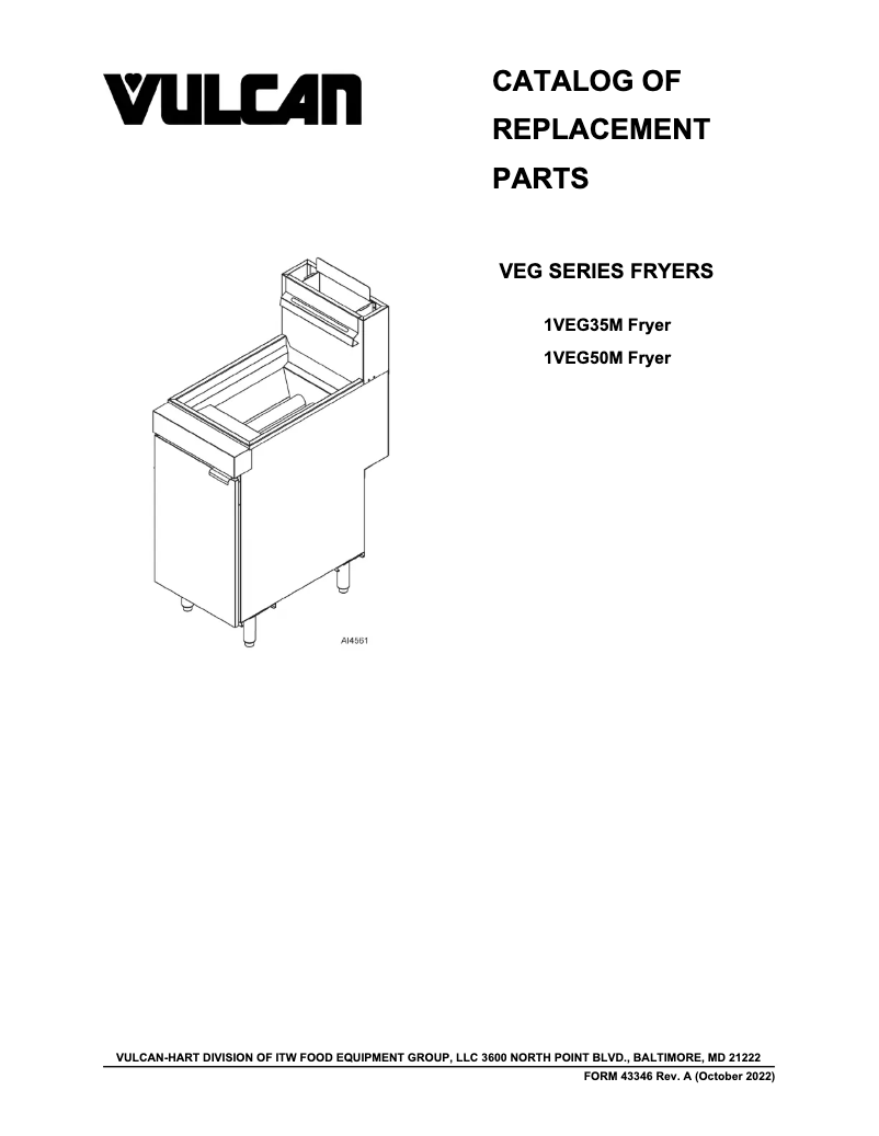 Page 1 de la notice Catalogue Vulcan VEG35