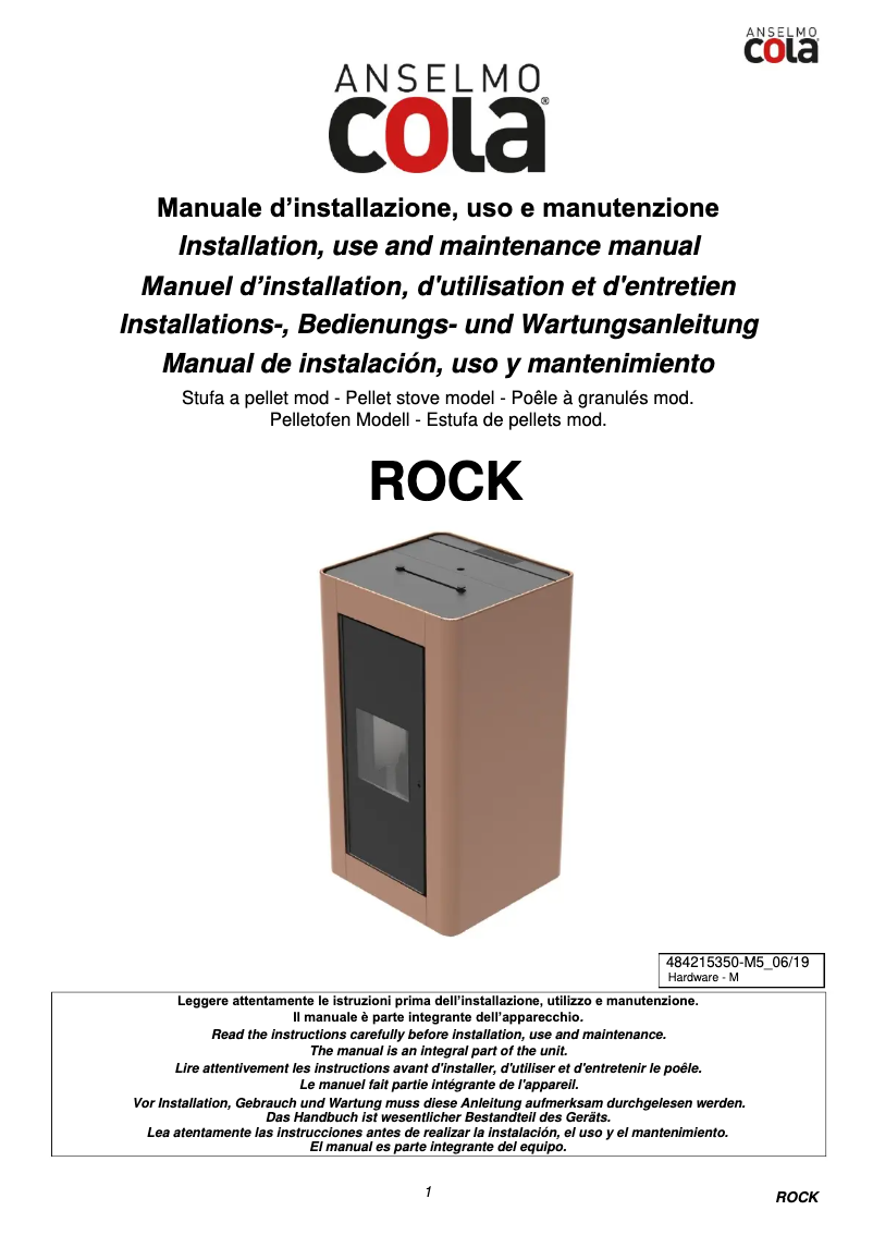 Page 1 de la notice Manuel utilisateur Blaze Rock