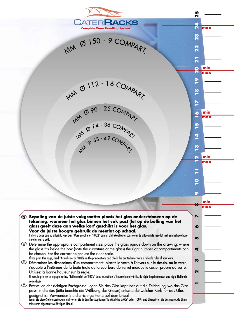 Page n°1 - Manuel utilisateur CaterRacks CR2510
