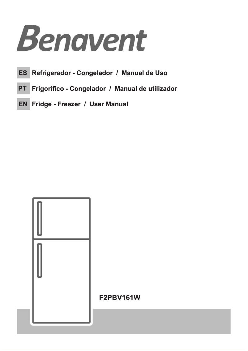 Page n°1 - Manuel utilisateur Benavent F2PBV161W