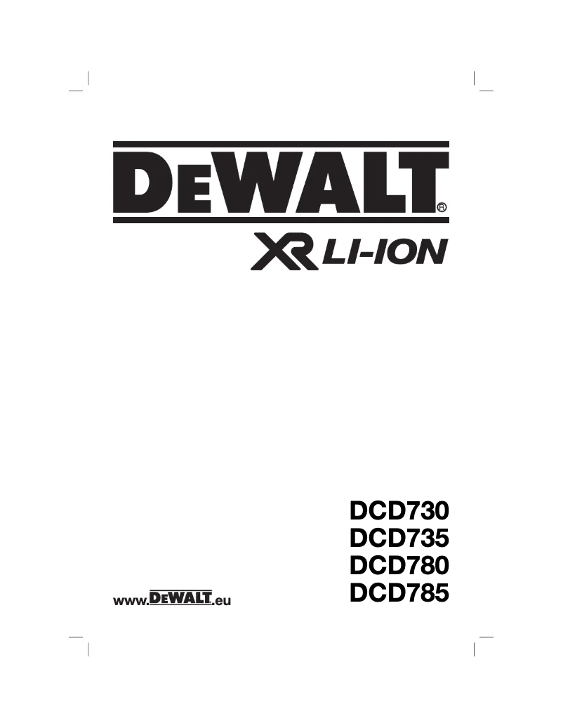 Image de la première page du manuel de l'appareil XR DCD730C2KX