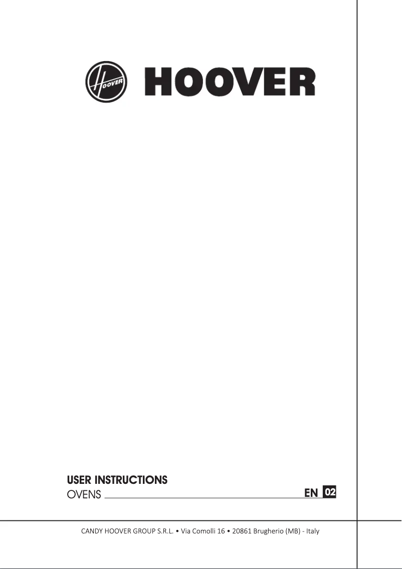 Página 1 del manual Manual de usuario Hoover H-OVEN 300 HOC3BF5558IN