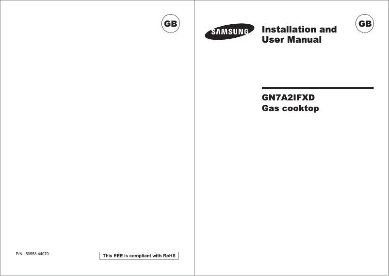 Page n°1 - Manuel utilisateur Samsung GN7A2IFXD