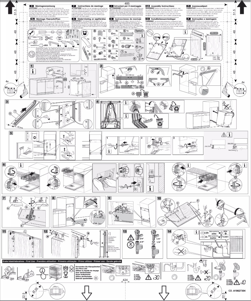 Page 1 de la notice Guide d'installation Electrolux KESC5300L