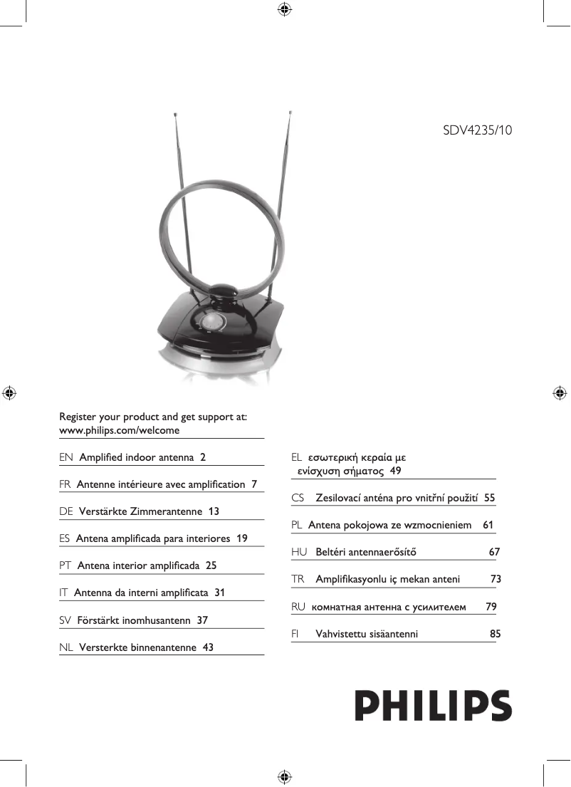 Image de la première page du manuel de l'appareil SDV4235
