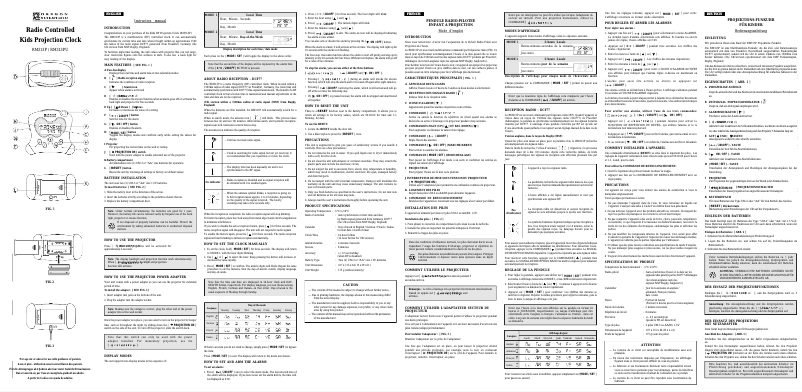 Image de la première page du manuel de l'appareil RM 313 P