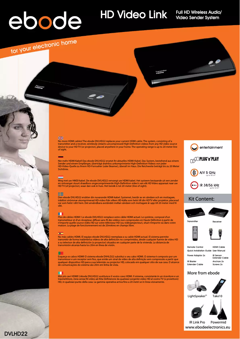 Image de la première page du manuel de l'appareil HD Video link