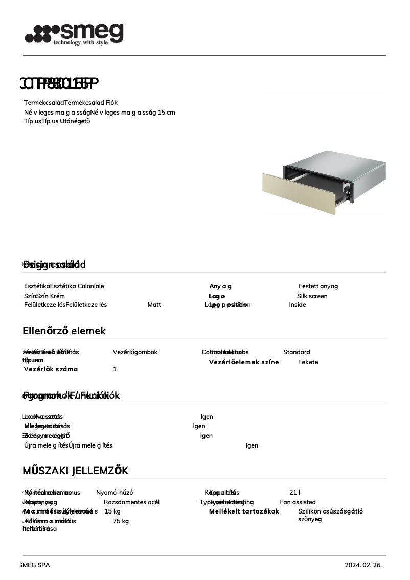 Page n°1 - Manuel utilisateur Smeg CTP8015P