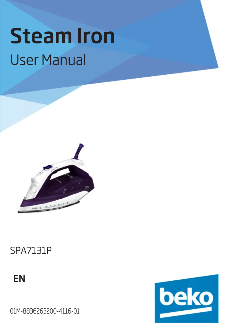 Page 1 de la notice Manuel utilisateur Beko SPA7131
