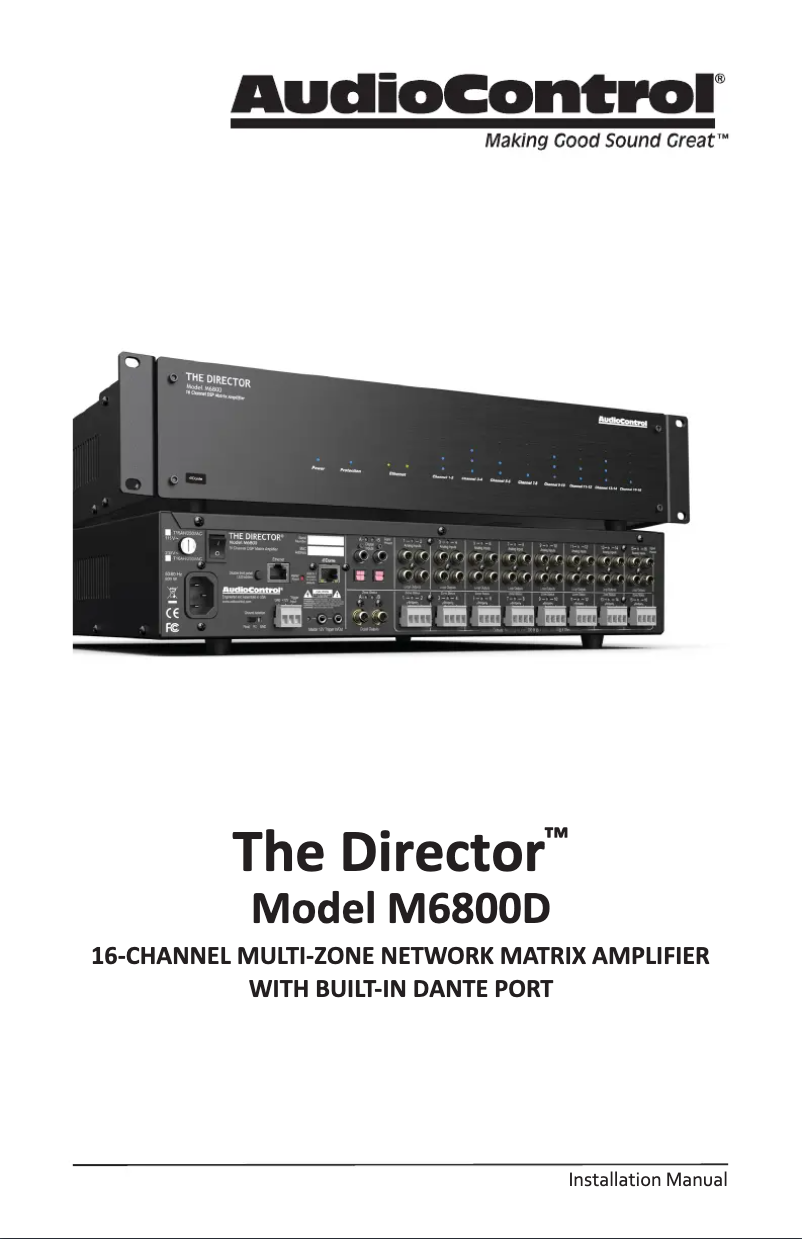 Imagen de la primera página del manual del dispositivo The Director Model M6800