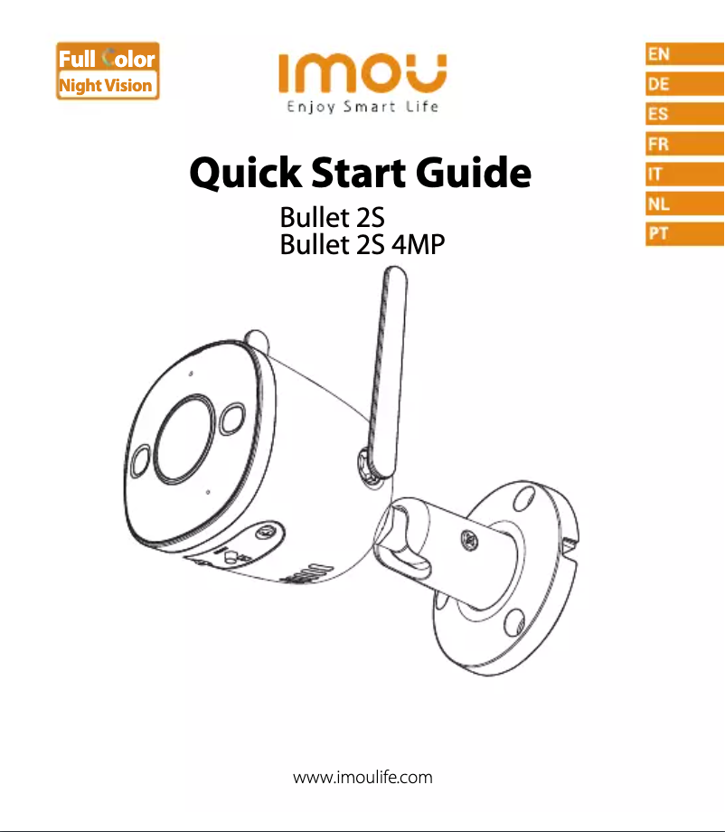 Página 1 del manual Manual de usuario Imou Bullet 2S 4MP