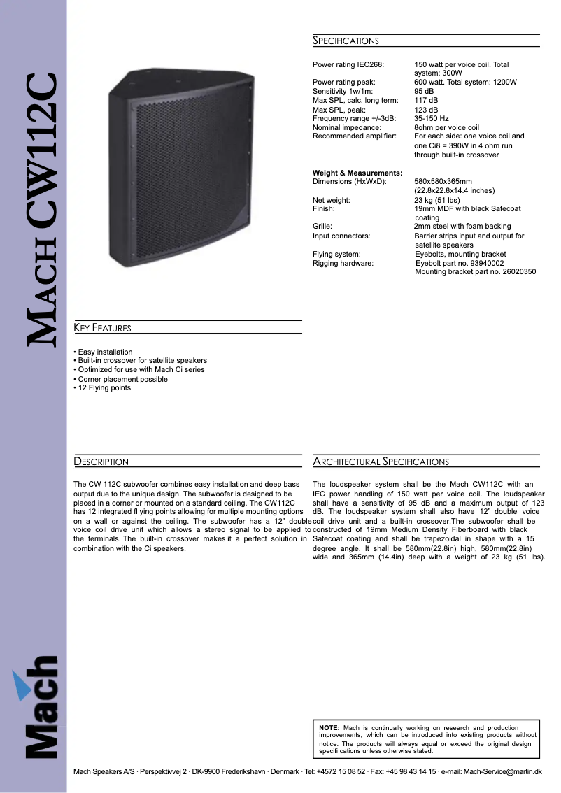 Image de la première page du manuel de l'appareil CW112 C