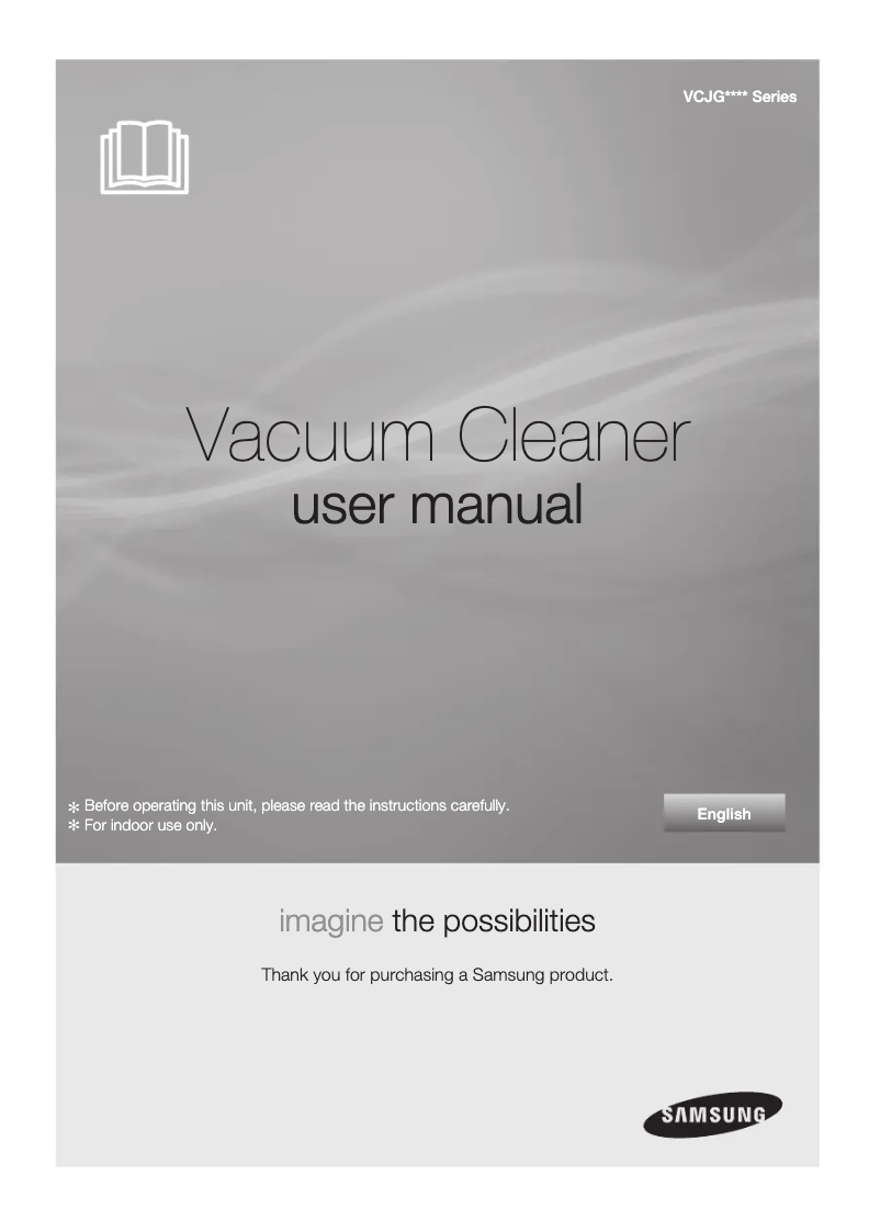 Page 1 de la notice Manuel utilisateur Samsung VCDC20DV