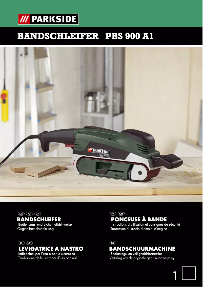 Page 1 de la notice Manuel utilisateur Parkside PBS 900 A1