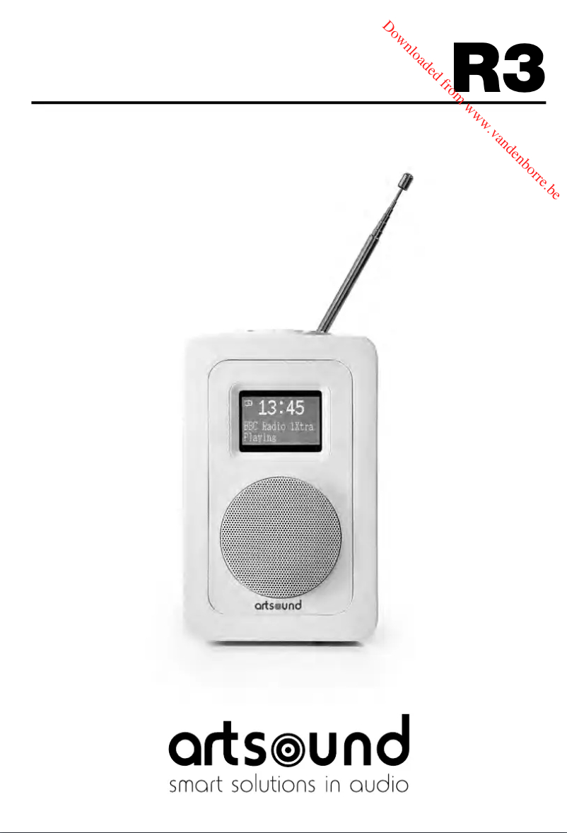 Page 1 de la notice Manuel utilisateur Artsound R3