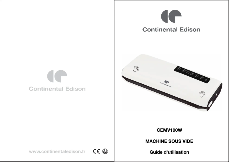 Page 1 de la notice Manuel utilisateur Continental Edison CEMV100W