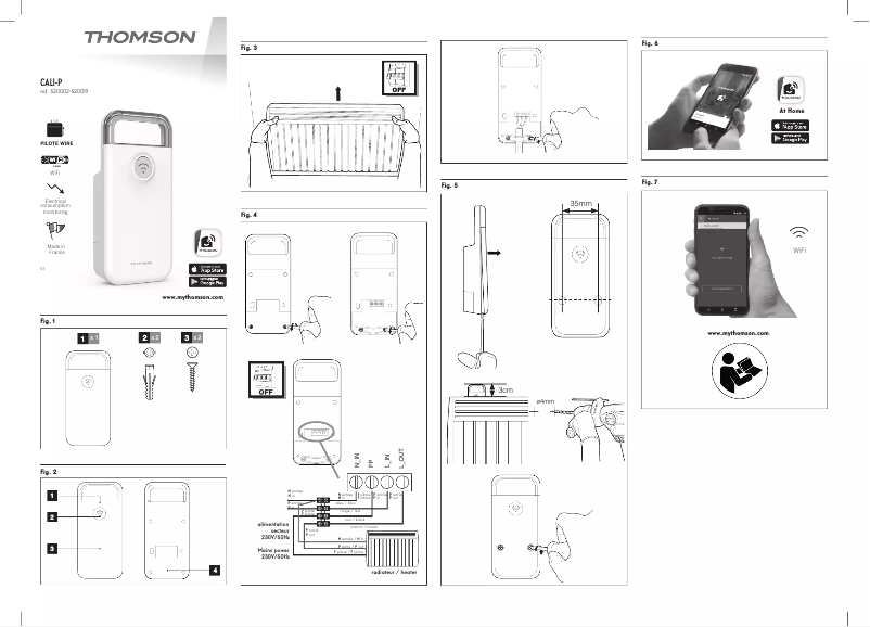 Image de la première page du manuel de l'appareil CALI-P 520002