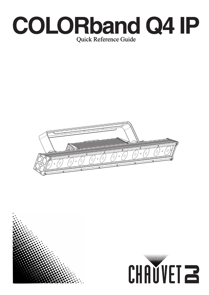 Page n°1 - Manuel utilisateur Chauvet COLORband Q4 IP