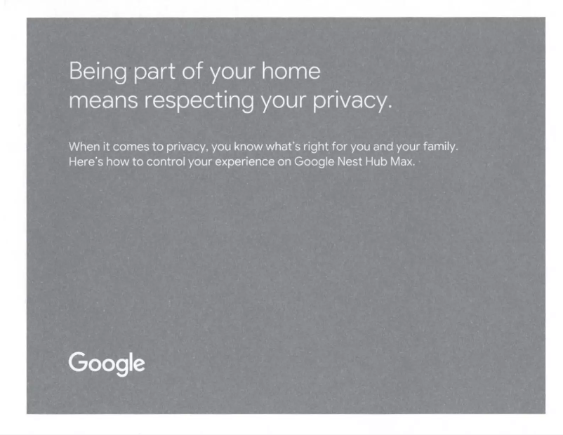 Page 1 de la notice Manuel utilisateur Google Nest Hub Max