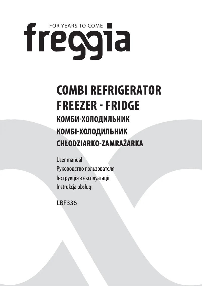 Imagen de la primera página del manual del dispositivo LBF336