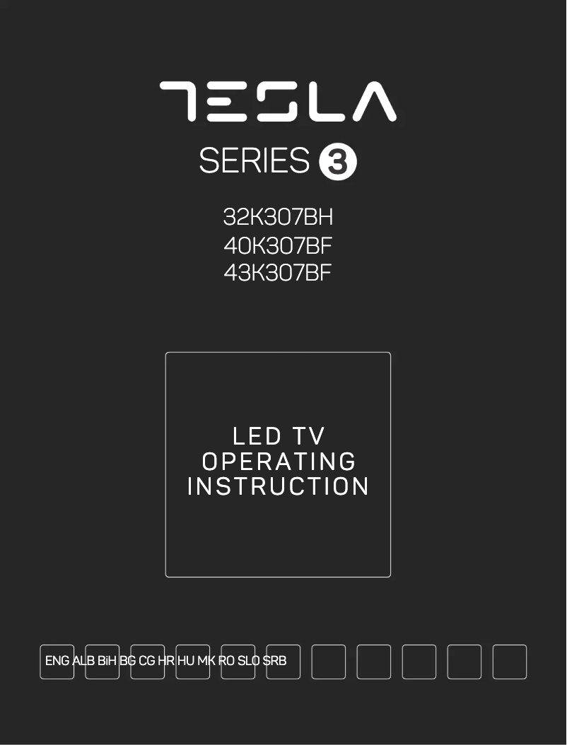 Page 1 of the manual User Manual Tesla 43K307BF
