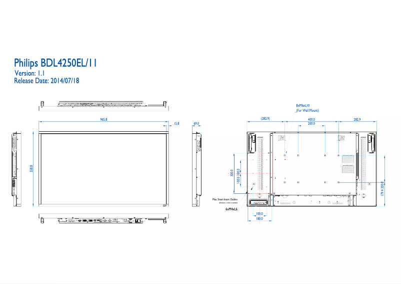 Image de la première page du manuel de l'appareil Signage Solutions BDL4250EL