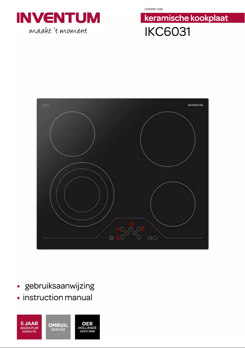 Page n°1 - Manuel utilisateur Inventum IKC6031