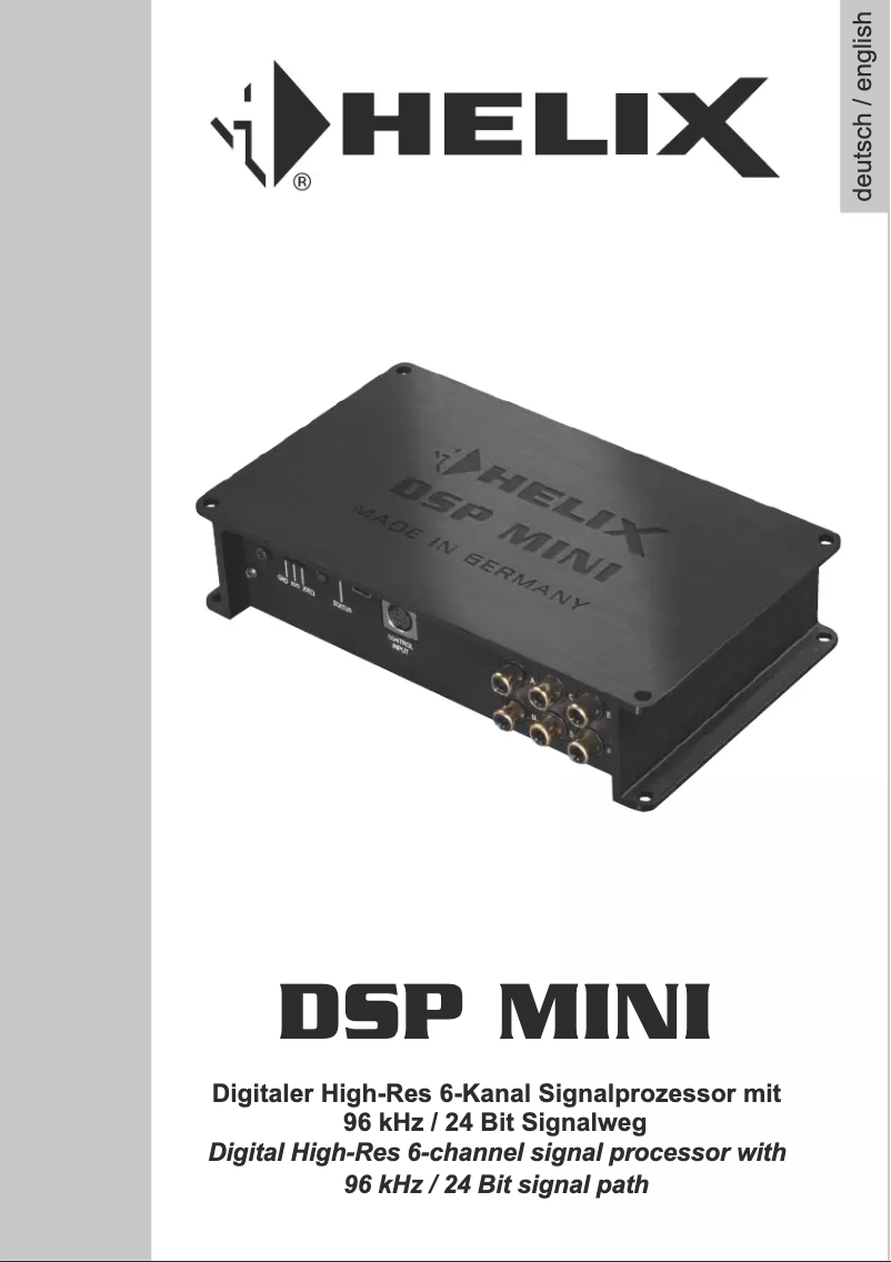Image de la première page du manuel de l'appareil DSP MINI