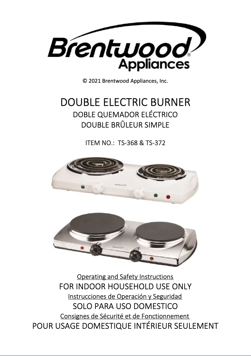 Imagen de la primera página del manual del dispositivo TS-372