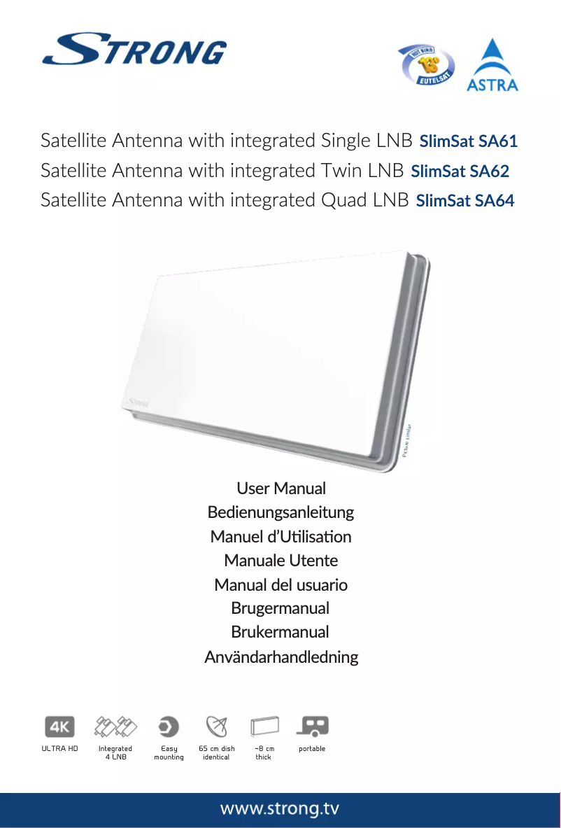 Page 1 de la notice Manuel utilisateur Strong SlimSat SA62