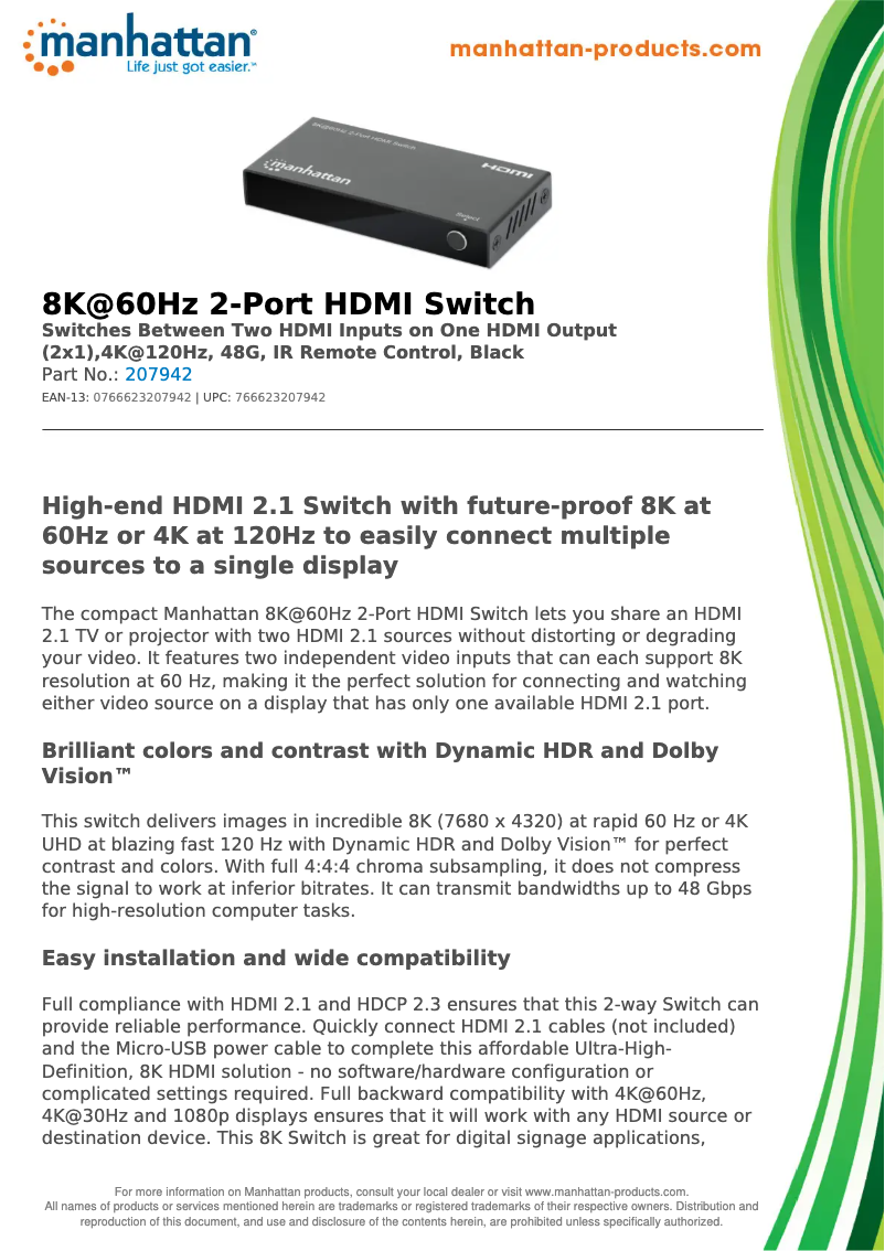 Image de la première page du manuel de l'appareil 207942