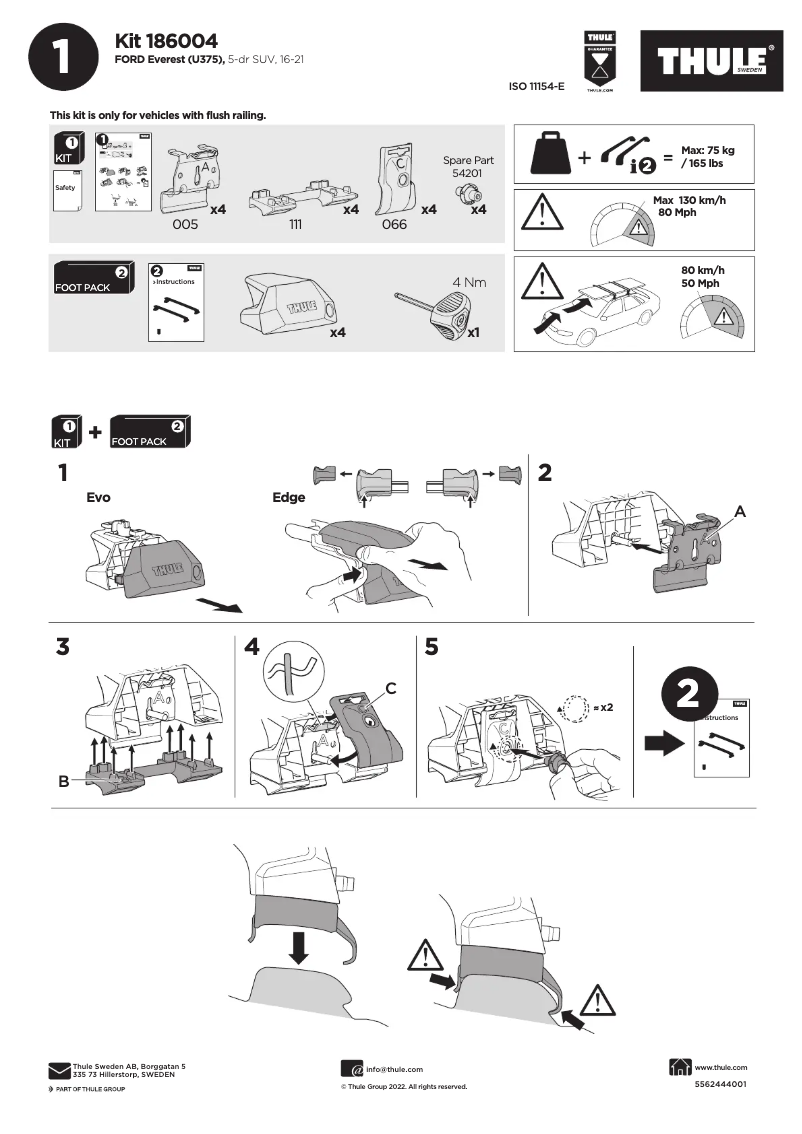 Image de la première page du manuel de l'appareil Kit 186004