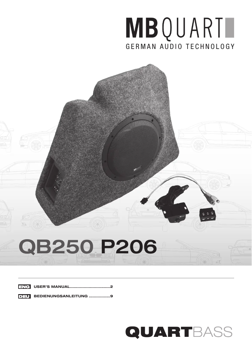 Page 1 de la notice Manuel utilisateur MB Quart QB250 P206