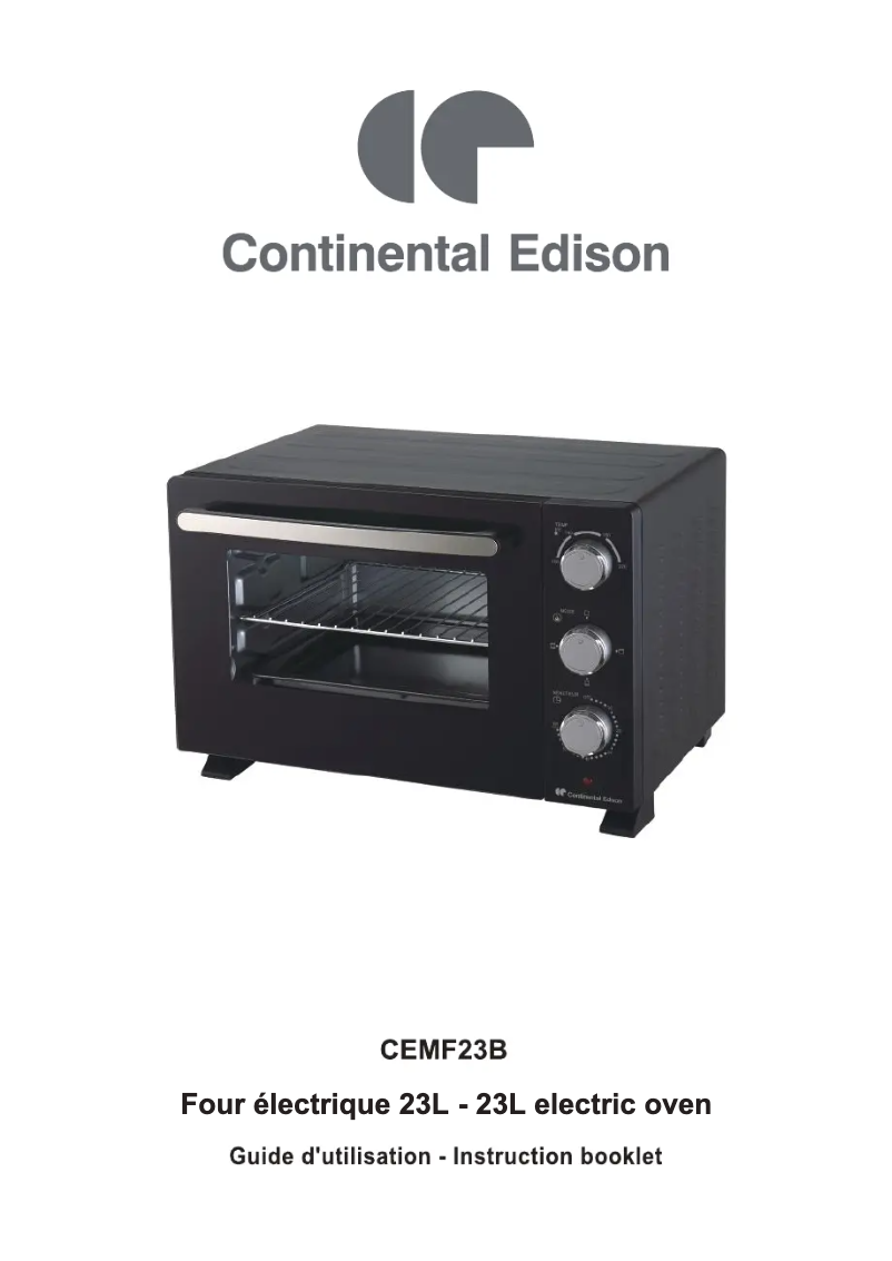 Página 1 del manual Manual de usuario Continental Edison CEMF23B