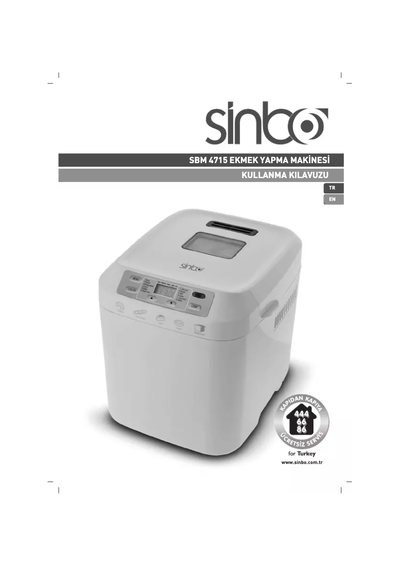 Image de la première page du manuel de l'appareil SBM 4715