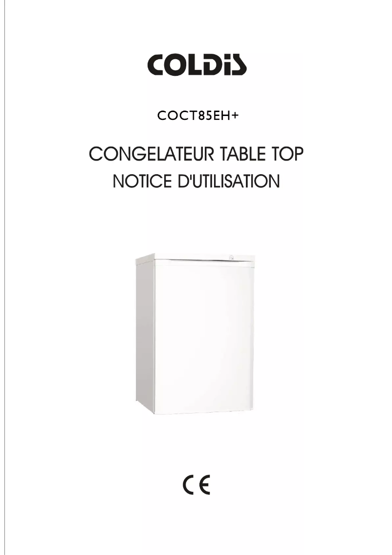 Image de la première page du manuel de l'appareil COCT85EH+