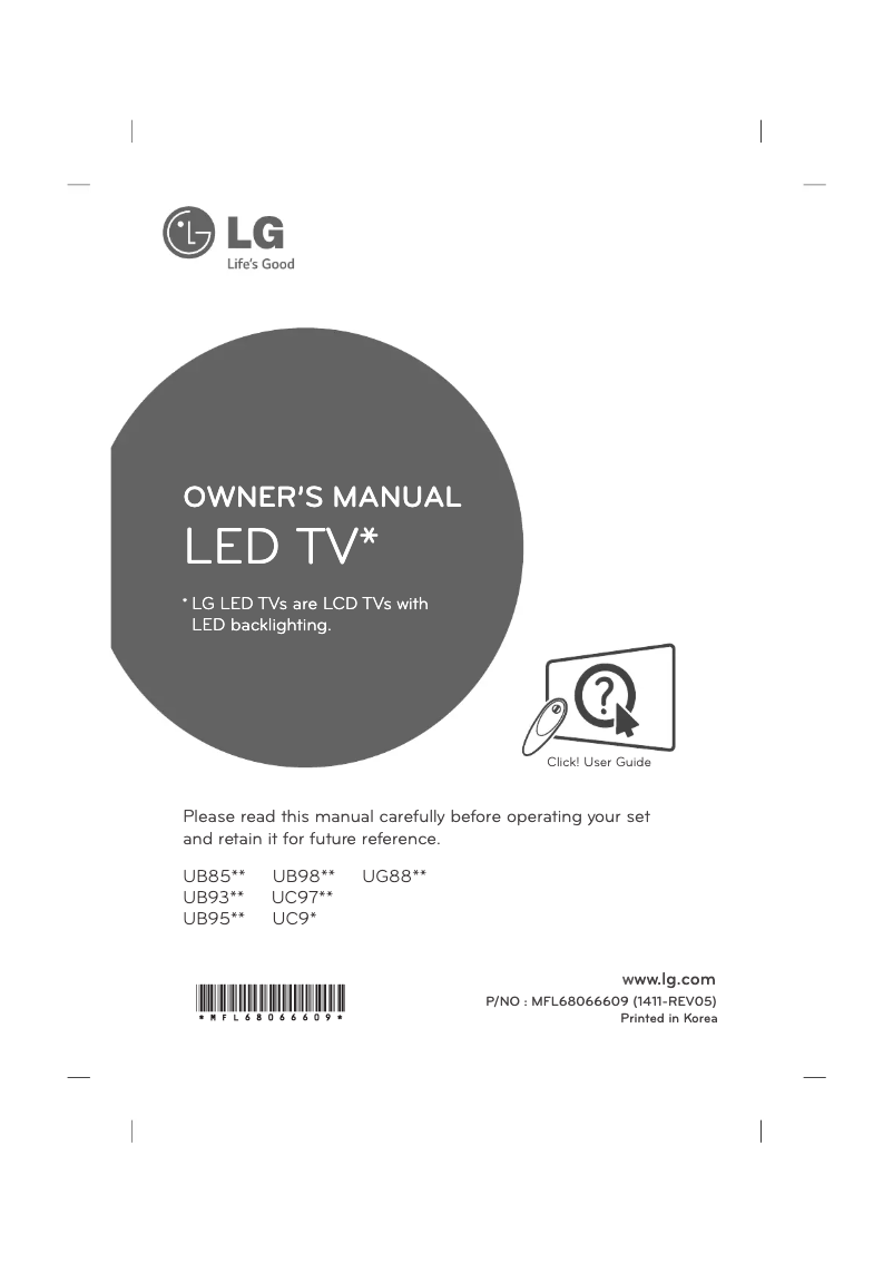 Página 1 del manual Manual de usuario LG 79UG880V