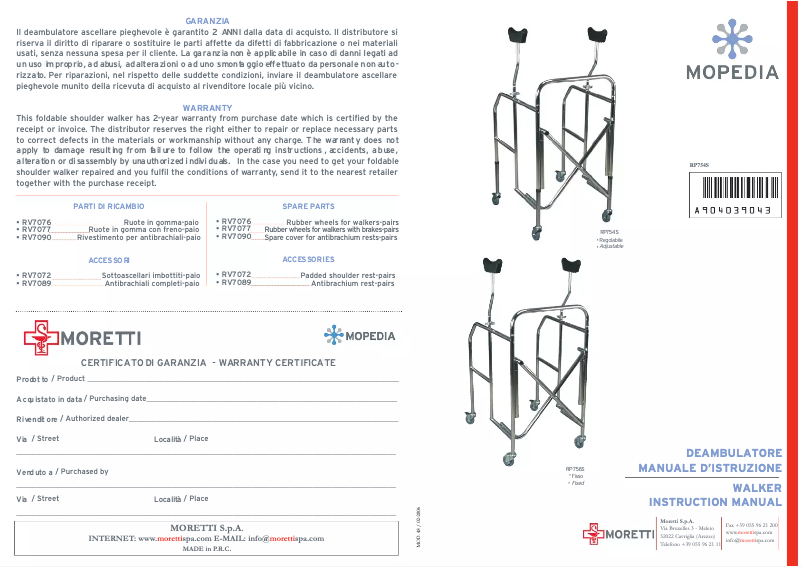 Image de la première page du manuel de l'appareil RP756S