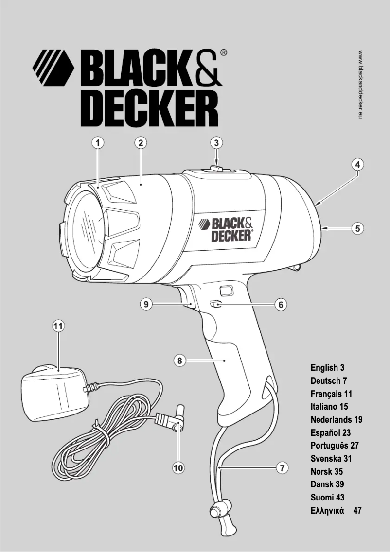 Page n°1 - Manuel utilisateur Black & Decker BDSL411