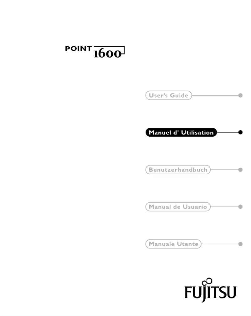 Page 1 de la notice Manuel utilisateur Fujitsu Point 1600