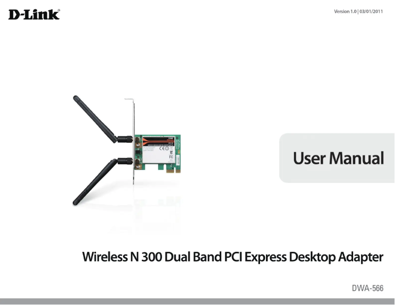 Page 1 de la notice Manuel utilisateur D-Link DWA-566