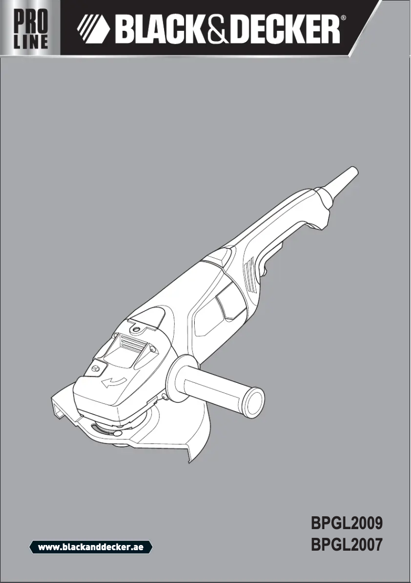 Page n°1 - Manuel utilisateur Black & Decker BPGL2009