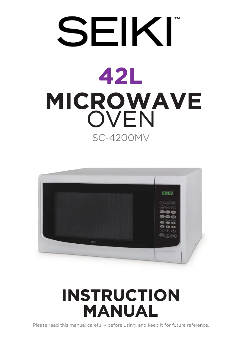 Page 1 de la notice Manuel utilisateur Seiki SC-4200MV