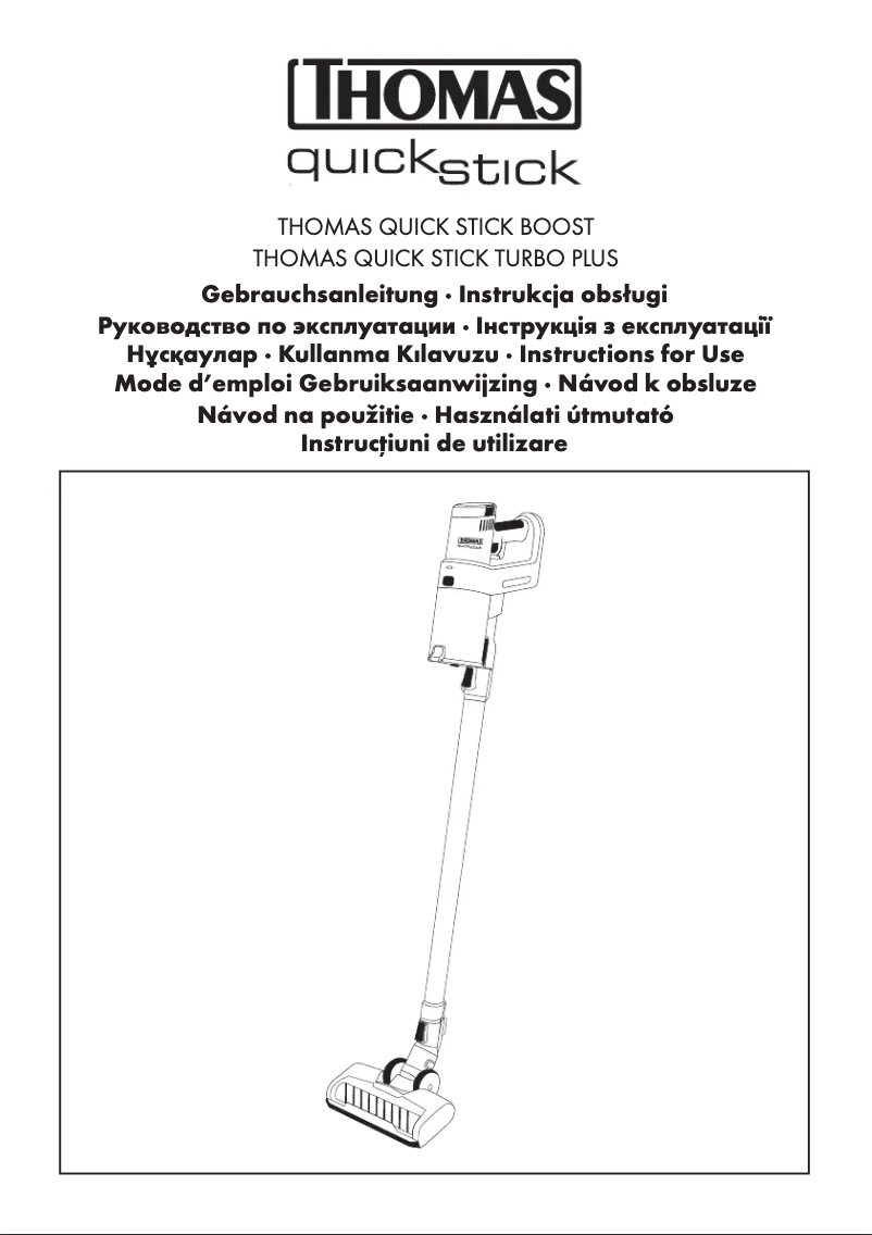 Page n°1 - Manuel utilisateur Thomas Quick Stick Turbo Plus